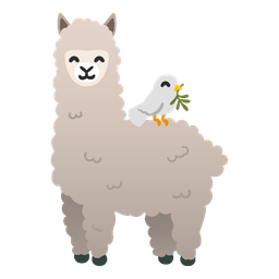 dove and llama