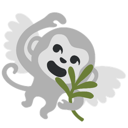 dove and monkey face