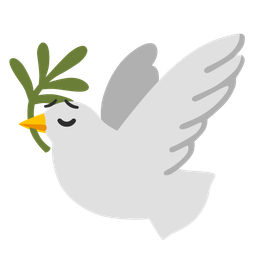 dove and pensive face