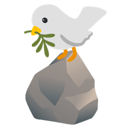 dove and rock