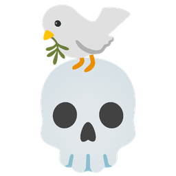 dove and skull