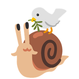 dove and snail