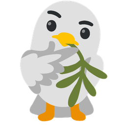 dove and thinking face