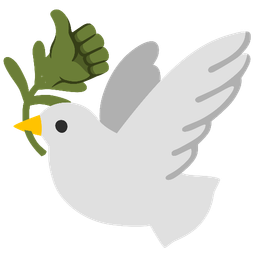 dove and thumbs up