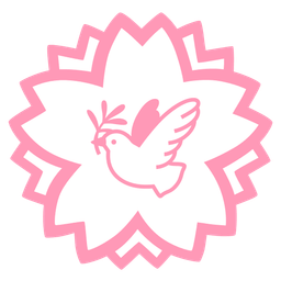 dove and white flower