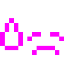 downcast face with sweat and alien monster