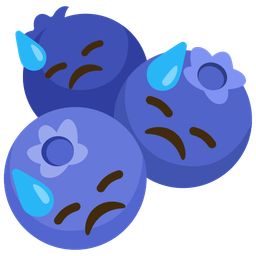 downcast face with sweat and blueberries