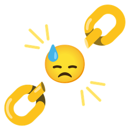 downcast face with sweat and chains