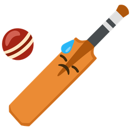 downcast face with sweat and cricket game