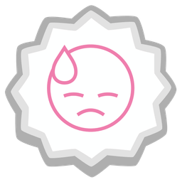 Downcast face with sweat and Fish cake with swirl