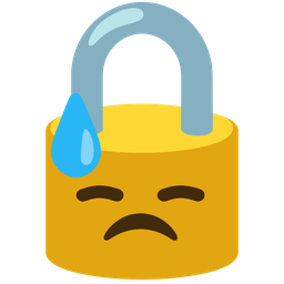 downcast face with sweat and locked