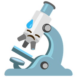 downcast face with sweat and microscope