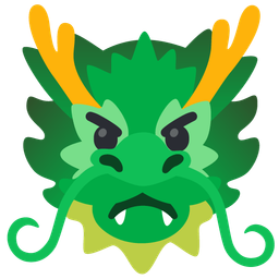 dragon and angry face