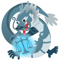 dragon and balance scale