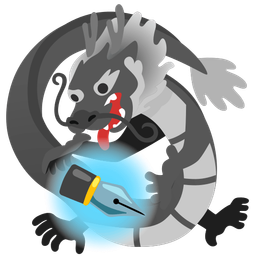 dragon and black nib