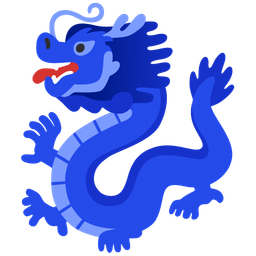 dragon and blue heart