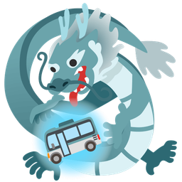 dragon and bus