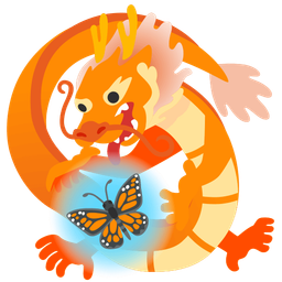 dragon and butterfly