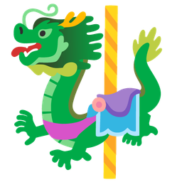 dragon and carousel horse