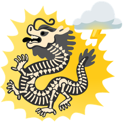 dragon and cloud with lightning