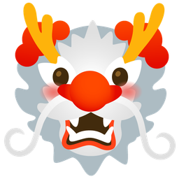 dragon and clown face