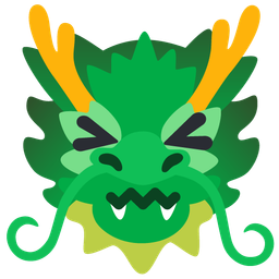 dragon and confounded face