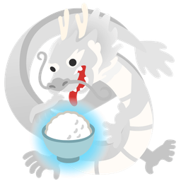 dragon and cooked rice
