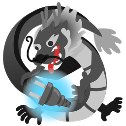 dragon and electric plug