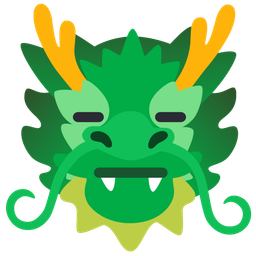 dragon and expressionless face