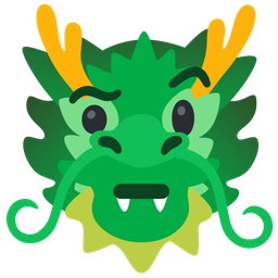dragon and face with raised eyebrow