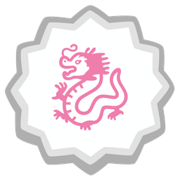 dragon and fish cake with swirl