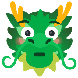 dragon and flushed face
