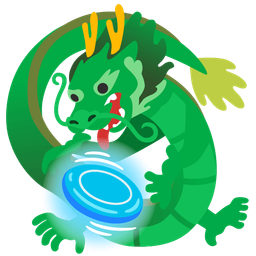 dragon and flying disc