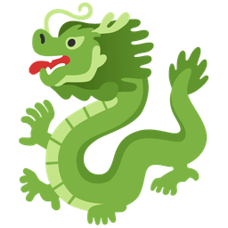 dragon and green heart