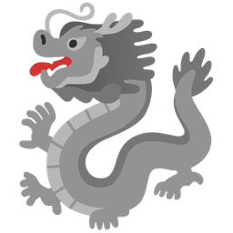 dragon and grey heart