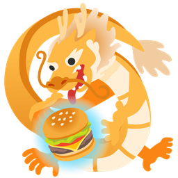 dragon and hamburger