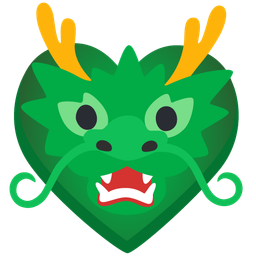 dragon and heart suit