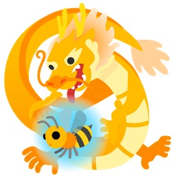 dragon and honeybee
