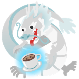 dragon and hot beverage