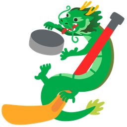 dragon and ice hockey