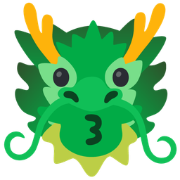 Dragon and Kissing face