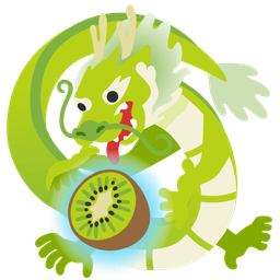 dragon and kiwi fruit