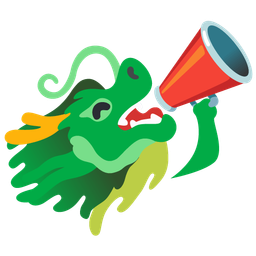 dragon and megaphone