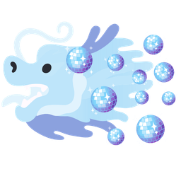 dragon and mirror ball