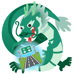 dragon and motorway