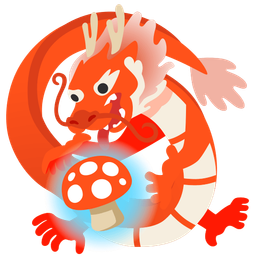 dragon and mushroom