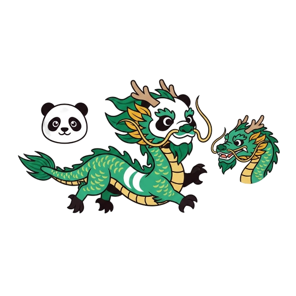 Dragon and Panda