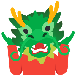 dragon and person shrugging