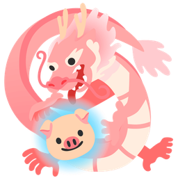 dragon and pig face