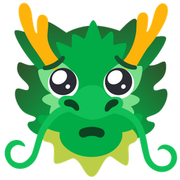 dragon and pleading face